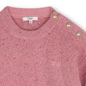 Pink Knit Crewneck Sweater