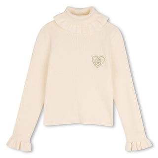 Ivory Ruffle Turtleneck