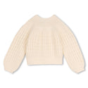 Ivory Textured Knit Cardigan