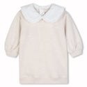 Cream Heathered Sweatshirt Dress