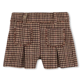Chocolate Brown Plaid Shorts