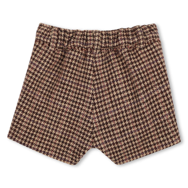Chocolate Brown Plaid Shorts
