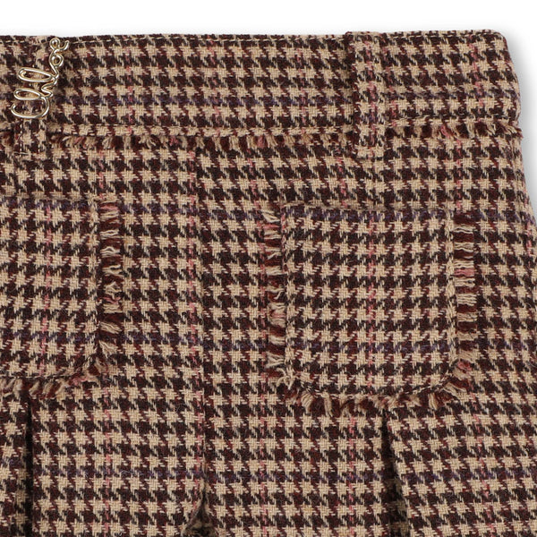 Chocolate Brown Plaid Shorts
