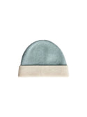 Blue and Ivory Baby Knit Hat