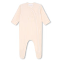 White/Pink Collared Footie Set