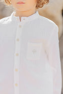 White Gauze Pocket Shirt