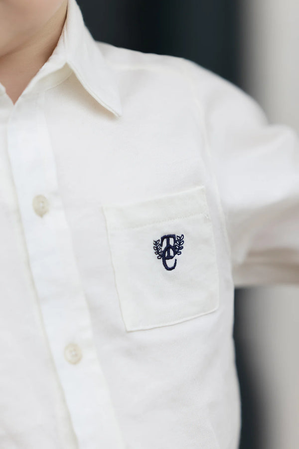 Ivory Pocket Collared Shirt