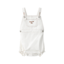 White Denim Overall Romper