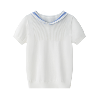 Cream Sailor Knit Polo