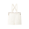Cream Suspender Shorts