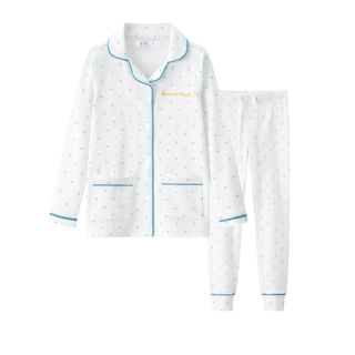 Blue Polka Dot Pajama Set