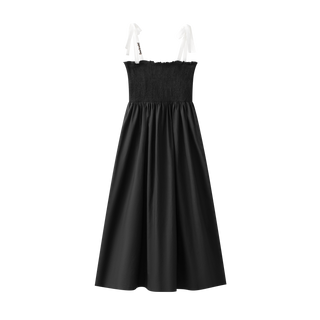 Black Ruched Maxi Jumper