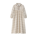 Cream Floral Dress