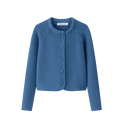 Blue Cropped Cardigan
