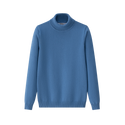 Blue Knit Turtleneck