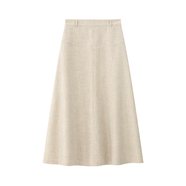 Teen Cream Chevron Skirt