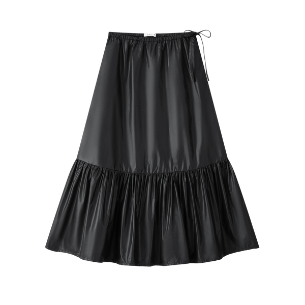 Teen Black Light Taffeta Skirt