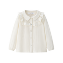 Cream Ruffle Blouse