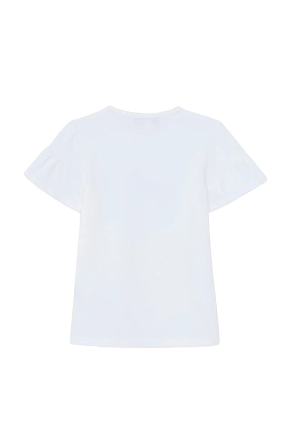 White Beach Print Tee