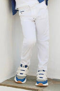 White Big Boys Classic Pant