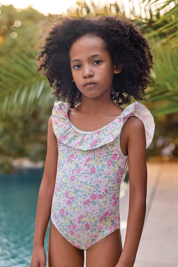 Citrus Big Girl Floral Swimsuit