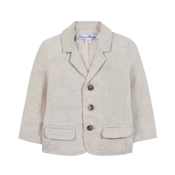 Sable Little Boys Linen Blazer