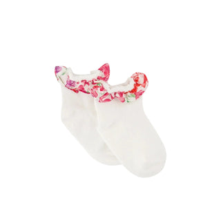 White Baby Liberty Ruffle Socks