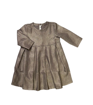 Bronze Baby Pleated Dress