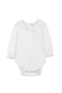 Ivory Lace Trim Collar Onesie