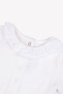 Ivory Lace Trim Collar Onesie