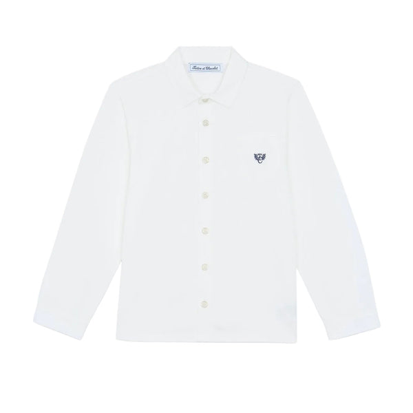 Boys Ivory Classic Button Down Shirt