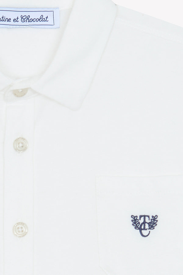 Boys Ivory Classic Button Down Shirt