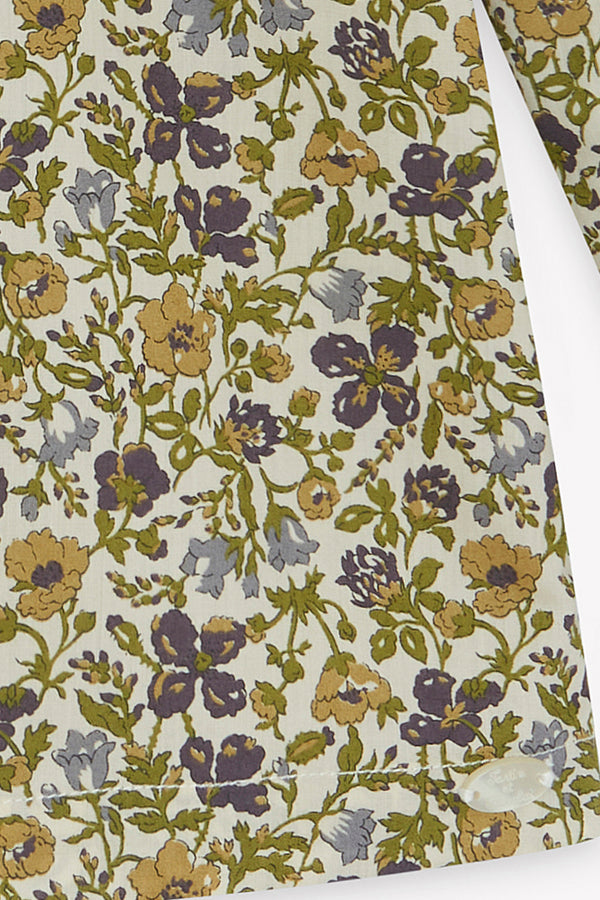 Olive Floral Liberty Blouse