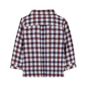 Baby Navy and Bordeaux Check Shirt