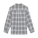 Boys Grey Beige Plaid Shirt