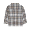 Baby Grey Beige Plaid Shirt