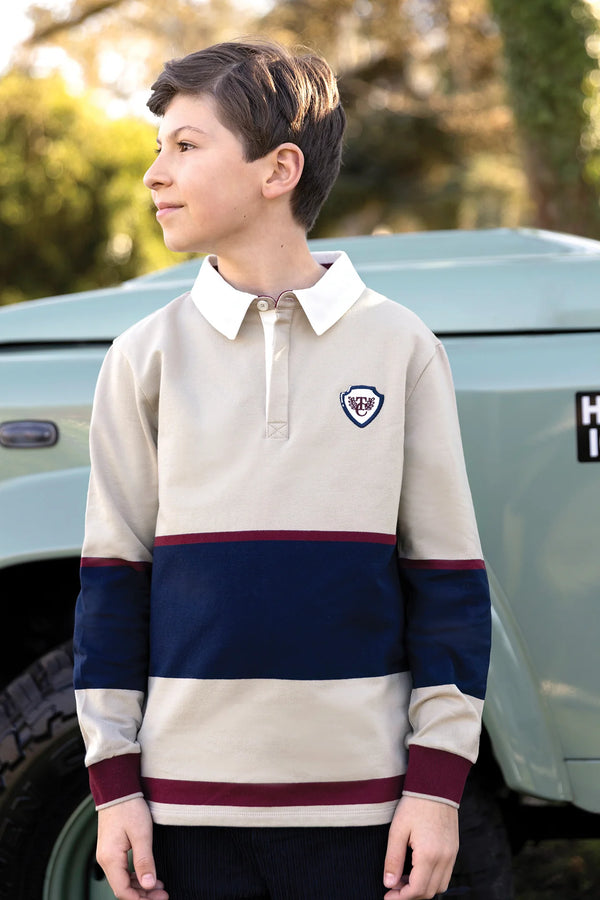 Sable Striped Rugby Polo