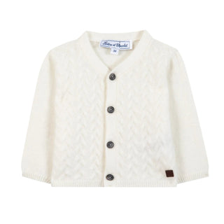 Baby Ivory Knit Cardigan