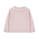Pink Scallop Cashmere Cardigan