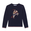 Navy Chevalier Knit Sweater
