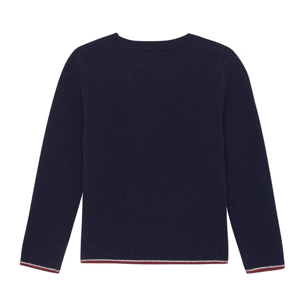 Navy Chevalier Knit Sweater