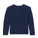 Boys Navy Cableknit TC Sweater