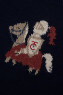 Baby Navy Chevalier Knit Sweater