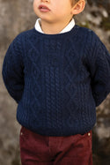 Baby Navy Cableknit TC Sweater