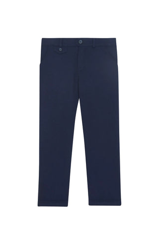 Boys Navy Flannel Pant