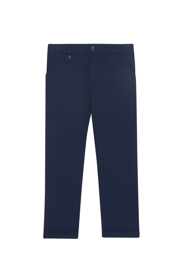 Boys Navy Flannel Pant