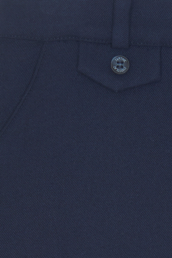 Boys Navy Flannel Pant