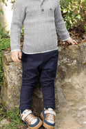 Baby Navy Flannel Pant