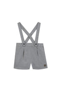Grey Flannel Short Overalls