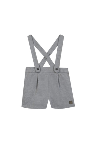 Grey Flannel Short Overalls